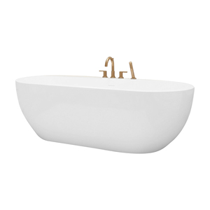 Baignoire autoportante Salvere FW-7702-60 - Moderne, durable, écologique, ovale, en acrylique, pour usage intérieur - Product Image 6