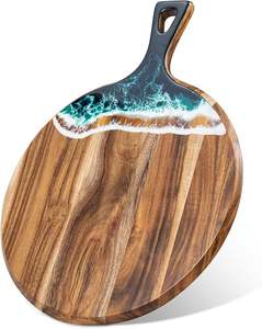 Tabla de cortar de madera maciza duradera para carne, verduras y preparación de frutas disponible ahora a la venta - Product Image 3