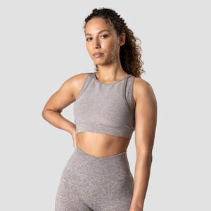 Nouvelle salle de gym personnalisé écologique femmes soutien-gorge de sport réglable Fitness impact élevé blanc Yoga soutien-gorge avec marque privée - Product Image 2