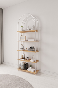 Estantería para Libros, Estante de Exhibición de 5 Niveles para Libros, Plantas y Decoración del Hogar, Librería para Sala de Estar - Product Image 5