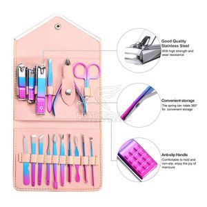 Kit de manicura personalizado con diseño compacto y duradero Kit de manicura y pedicura con estuche de almacenamiento portátil - Product Image 2