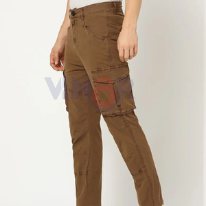 กางเกงคาร์โก้ผู้ชายกางเกงแฟชั่นไฮสตรีทชุดอินเทรนด์สีพื้นแบบสั่งทำ - Product Image 2
