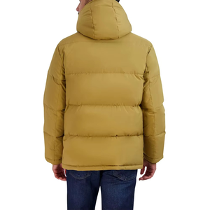 Customized High Quality OEM Hooded <b>Canvas</b> Winter Puffer Jacket Thick Bubble Coat Men Streetwear Breathable Waterproof Made - Product Image 2