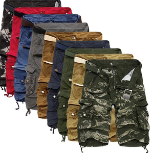 Người Đàn Ông Của 100% Cotton Hàng Hóa Quần Short Đàn Hồi Eo Đôi Đầu Gối Quần Thẳng Làm Việc Quần Jean Quần Tùy Chỉnh OEM Denim Quần Short Cho Nam Giới - Product Image 5