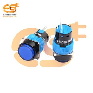 HBDS1-AY-11DZ/24V /b สวิตช์ปุ่มกดกลมพร้อมตัวบอกสีน้ำเงินตัวเครื่องพลาสติก24V/B ประสิทธิภาพสูง - Product Image 1