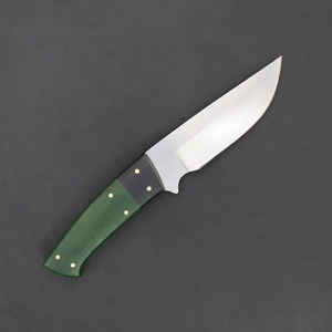 Couteau Skinner entièrement forgé à la main, manche en Micarta G10, étui en cuir - Product Image 2