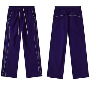 OEM Custom <b>Men's</b> Midweight Quick Dry <b>High</b> Quality Casual <b>Jeans</b> Pants 100% Polyester Elastic <b>Waist</b> Loose Fit <b>High</b> <b>Waist</b> Washed - Product Image 4