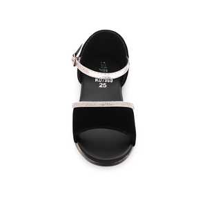 Black Girls' Fancy Flat <b>Sandal</b> KD7860 - Product Image 1