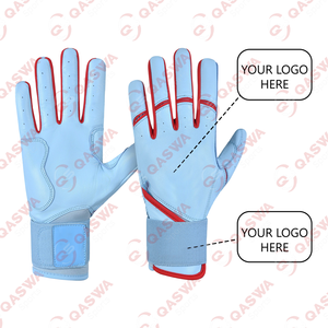 Couleur et logo personnalisés Gants de frappe de baseball en cuir de vachette Cabretta Gants de frappeur de baseball personnalisés au prix d'usine - Product Image 6