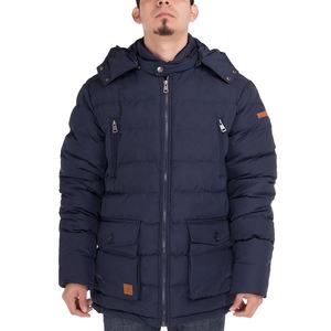 Chaqueta acolchada de invierno para hombre con cremallera y patrón de gran oferta 2025 / 2026 con cuello levantado, chaqueta acolchada personalizada - Product Image 1