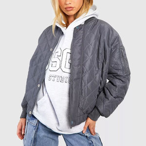 OEM diseño de manga larga de invierno cálido tamaño adulto mujeres chaqueta de bombardero gran oferta chaquetas de las mujeres por encargo - Product Image 1