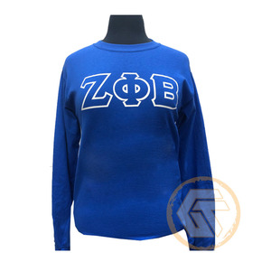 เสื้อสเวตเชิ้ตผ้าฝ้ายฟลีซระบายอากาศดี สำหรับสตรี ชมรมนักศึกษาหญิง Zeta Phi Beta แบบสั่งทำขายส่ง ปักลายตามแบบที่ต้องการ - Product Image 1