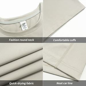 Camiseta Deportiva Informal para Hombre, 150g, Poliéster y Elastano, Tejido Liso, Alta Calidad, Verano, Logotipo Personalizado, Secado Rápido, Transpirable - Product Image 6