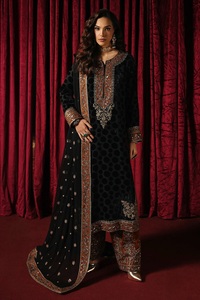 Vêtements d'hiver pour femmes, shalwar kameez, costumes d'hiver pour femmes, shalwar kameez pour femmes, robe brodée, vente chaude 2026 - Product Image 2
