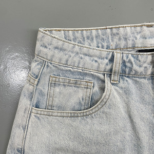 กางเกงขาสั้นผ้ายีนส์แบบวินเทจของผู้ชายกางเกงขาสั้นผ้าแคนวาสซักเบาระบายอากาศได้ดีทำจากผ้าฝ้าย100% - Product Image 5