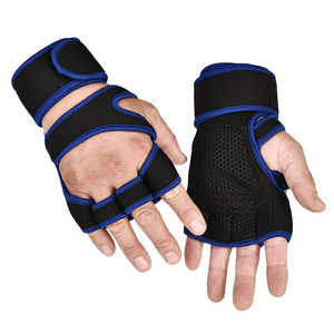 Gants de musculation unisexes en néoprène à demi-doigts avec support de poignet pour l'entraînement en salle de sport, protection des mains et adhérence pour le fitness et le sport - Product Image 3