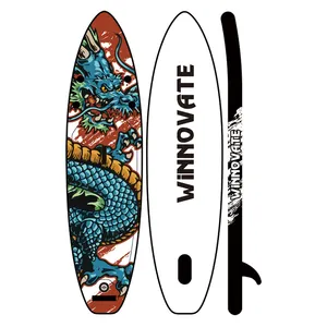 Winnovate2120 placa de remo inflável, prancha de surf com suporte