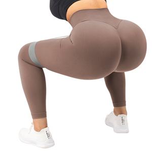 Côtelé 2 pièces femmes sport soutien-gorge sans couture Yoga ensemble Gym Fitness Yoga porter course bout à bout coton respirant Leggings ensemble d'entraînement - Product Image 4