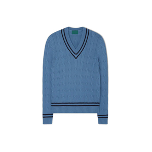 Spring Winter Customized Fashion Cabel Knit <b>Cricket</b> <b>Sweater</b> 100% Cotton Fleece Plain Cabel Knit <b>Cricket</b> <b>Sweater</b> - Product Image 1