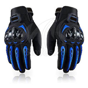 Guantes de moto antideslizantes hechos a medida con protección completa para dedos Guantes de carreras de motos de estilo clásico de cuero genuino - Product Image 1