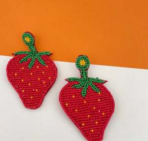 Pendientes Bordados Personalizados con Múltiples Cuentas, Joyería Festiva para Mujer al Mejor Precio, Pendientes con Cuentas Hechos en India - Product Image 2