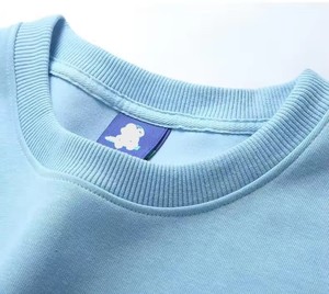 Sweatshirts unisexes en éponge française 100% coton de haute qualité sweatshirts vierges surdimensionnés à col rond personnalisés - Product Image 2