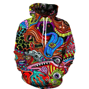 Chándal de invierno con estampado 3D personalizado de deportes informales para hombre, pantalones coloridos con capucha para la temporada de primavera, ropa de calle - Product Image 3