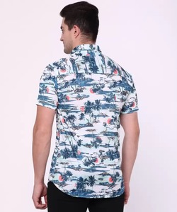 Chemise habillée pour homme à col en V personnalisée en gros, tissu respirant à séchage rapide en élasthanne provenant d'un exportateur indien pour un usage décontracté - Product Image 2