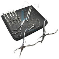 Kit d'outils pour extensions de cheveux de salon, pinces multi-usages, acier inoxydable de qualité chirurgicale, étiquetage personnalisé, fabrication de perruques