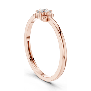 Anillo de Diamantes de Laboratorio para Mujer, Claridad VVS-VS EF, Oro de 18K, 14K, 10K y Plata 925, Opciones en Oro Rosa, Amarillo y Blanco - Product Image 4