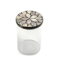 Boîte en plastique acrylique raffinée décorative pour la maison avec couvercle en bois pour le stockage des dattes et des sucreries