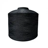 Fil DTY en polyester 100 % recyclé, entièrement personnalisable (OEM & ODM), torsion réglable et direction S/Z, 30D à 600D, teint en masse noir