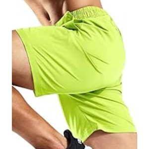 Nuevos pantalones cortos deportivos para hombre, pantalones cortos para correr con tela elástica de cuatro vías, moda informal, liso, impermeable, verano personalizado - Product Image 3