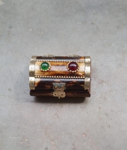 Boîte à bijoux en os petite taille parfaite pour les oreilles et les bagues en toute sécurité magasin prix de gros boîte à bijoux agate - Product Image 6