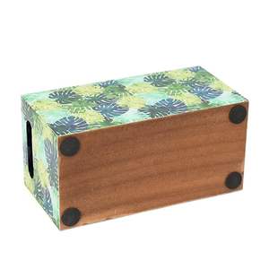 Porte-cuillères en bois classique à trois niveaux réglable avec impression d'art coloré pour le comptoir de cuisine et la cuisine - Product Image 3