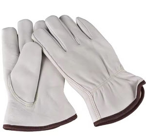 Gants en cuir de mouton avec logo personnalisé du Pakistan, gants de sécurité de travail blancs avec protection des mains pour les chauffeurs, saison hivernale - Product Image 4