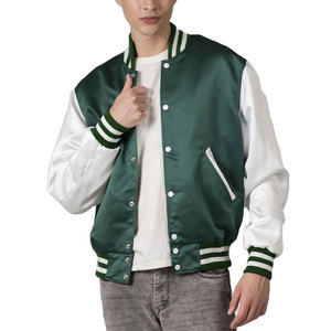 Nouvelle arrivée, veste de survêtement en satin de haute qualité, imperméable, couleur personnalisée, OEM, coupe-vent, extérieur, personnalisée, hiver, pour homme - Product Image 1