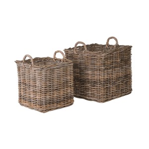 <b>Square</b> Rattan <b>Basket</b> with Handle Handmade Storage <b>Basket</b> Wholesale eco-friendly Made in Viet Nam - Product Image 5