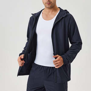 Chaqueta Deportiva con Capucha para Hombre, Ropa de Secado Rápido para Primavera y Otoño, Sudadera Deportiva con Contraste de Color, Chaquetas de Fitness para Correr para Adultos - Product Image 5