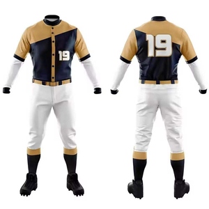 Wholesale factory custom <b>baseball</b> uniform <b>set</b> with premium breathable soft fabric and stylish high comfort design for team sport - Product Image 6