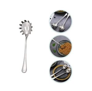 Ensemble de couverts à pâtes de service en acier inoxydable de haute qualité cuillère design antique personnalisé et prix de gros - Product Image 2