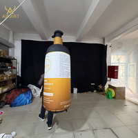 Bouteille de cosmétique gonflable pour événement commercial de magasin de cosmétiques, accessoire pour défilé