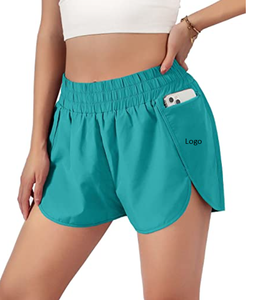 Pantalones cortos deportivos de secado rápido para mujer, Shorts con bolsillos, ropa de entrenamiento - Product Image 6