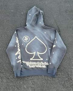 Acid Wash Hoodie Oversized Tie Dye Men's Hoodies & <b>Sweatshirts</b> Top OEM Wholesale Custom <b>Vintage</b> 100% Cotton Pull Over Fleece - Product Image 5