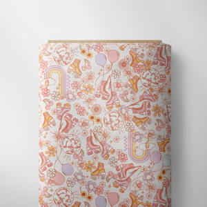 Изготовленная на заказ цифровая печать 250GSM хлопковая французская махровая ткань без MOQ Образец бесплатно - Product Image 1