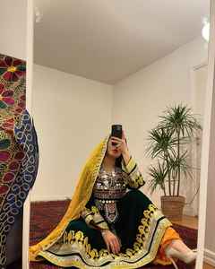 ชุดเดรส Afghan kuchi แฟชั่นสำหรับผู้หญิงชุดกระโปรงคุจิสไตล์ใหม่ชุดกระโปรงแบบชาวอัฟกานิสถานระบายอากาศได้ดี - Product Image 5