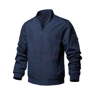 2025 Custom Zip Up Stand Collar Vintage Sports <b>Football</b> Jackets Men Soft Shell Lightweight Nylon Track Jacket Windbreaker - Product Image 1