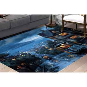 Tapis imprimé paysage urbain : Ancien Istanbul, Turquie, Décoration de cuisine, Tapis doux à poils longs - Product Image 2