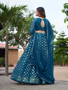 Nuevo diseño de moda, Lehenga Choli tradicional para bodas y festivales, ropa de proveedor indio a precio a granel - Product Image 5