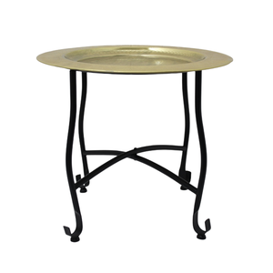 Most Selling Living Room Furniture Unique Gold Color Iron Luxury <b>Coffee</b> <b>Table</b> Round Shaped Brass Plating Finishing - Product Image 5